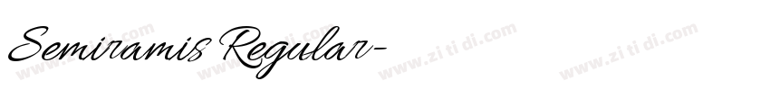 Semiramis Regular字体转换 Semiramis Regular字体转换
